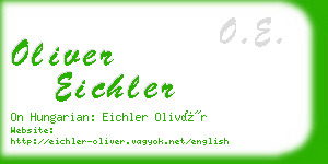 oliver eichler business card